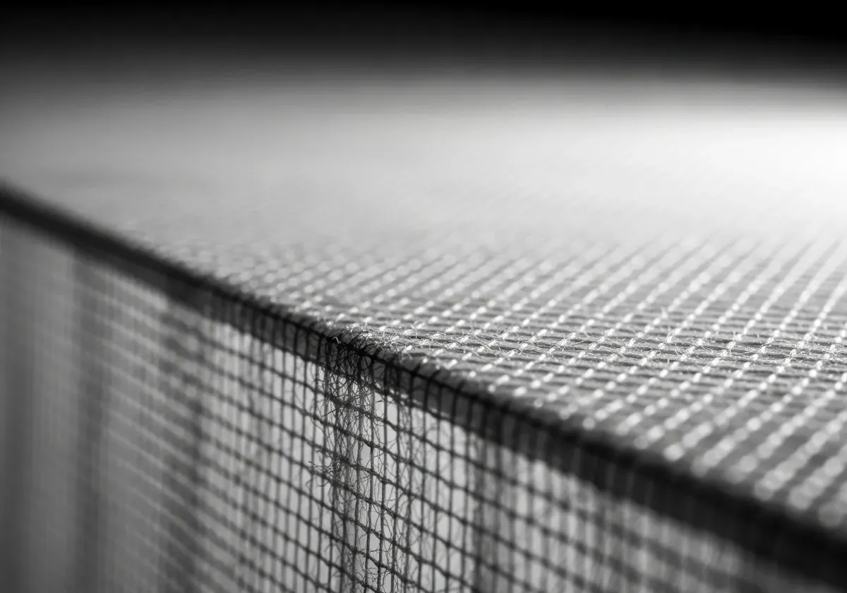 True HEPA filter close-up showing dense white material capturing mold spores for best air purifiers for mold removal