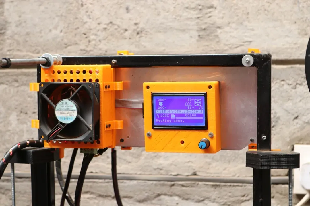 Professional air quality testing equipment including particle counter, VOC meter, and moisture sensor with digital displays o