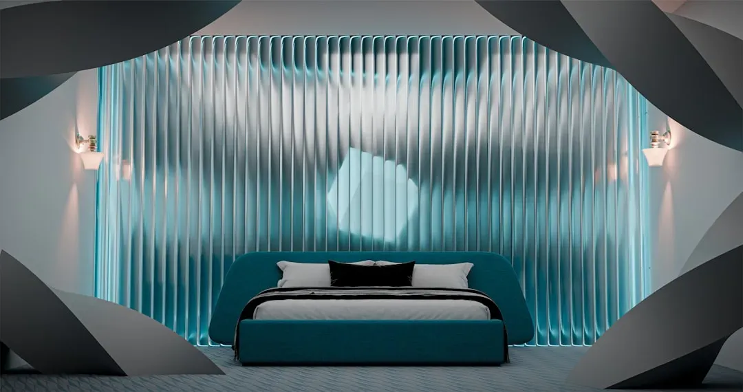 Side-by-side illustration comparing air flow patterns in a bedroom with and without an air purifier, demonstrating improved a